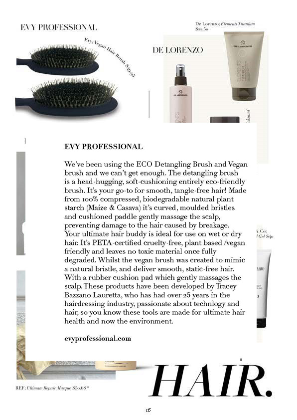 MOSS Magazine features EVY's ultimate, meticulously crafted vegan cushion brush 2